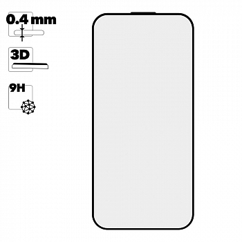 Защитное стекло REMAX GL-83 на дисплей Apple iPhone 15 Pro черная рамка