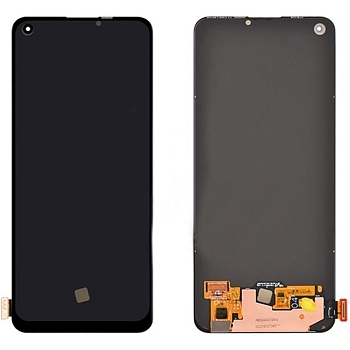 Дисплей (экран в сборе) для телефона Realme 8, 8 Pro (черный) (OLED)